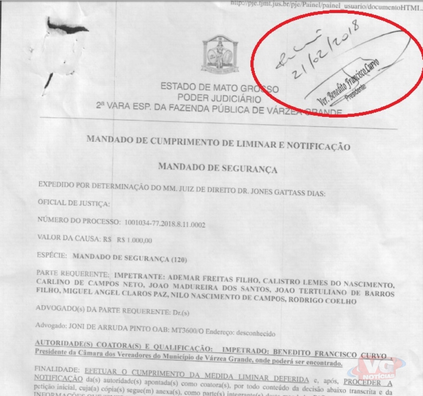 Notificação decisão