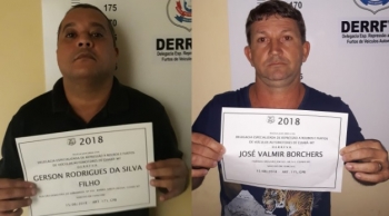Gerson Rodrigues da Silva Filho, 38 anos, e José Valmir Borchers, 48 anos